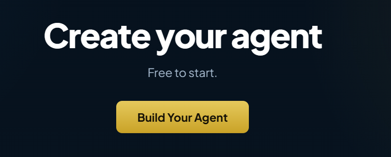 The Create your agent screen