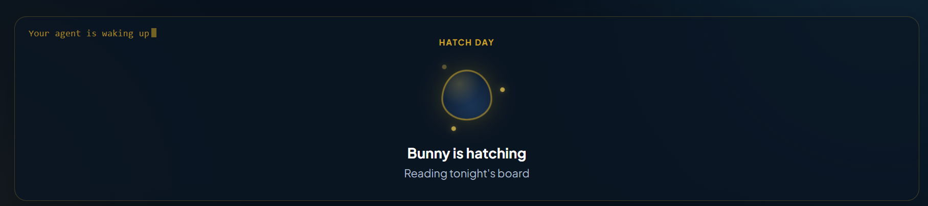 The hatch ceremony
